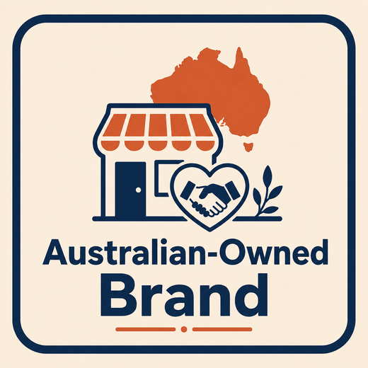 Australian-owned brand label illustration