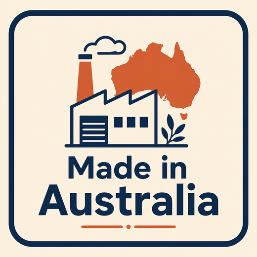 Made in Australia label illustration